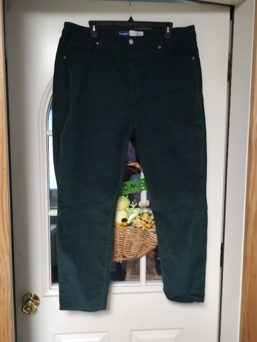 New Old Navy Dark Green O.G. Straight Corduroy Pants Size Women's 16